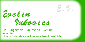 evelin vukovics business card